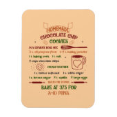 Homemade Chocolade Chip Cookies Recept Magneet (Verticaal)