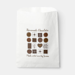 Homemade Chocolade Chocolatier Bon Snoep Bedankzakje