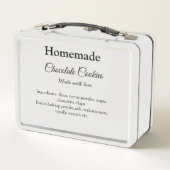 Homemade chocolade koekjes gemaakt met liefde voeg (Achterkant)