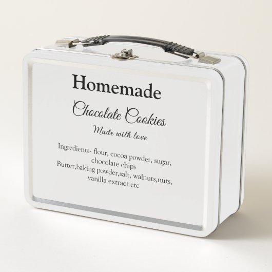 Homemade chocolade koekjes gemaakt met liefde voeg (Voorkant)