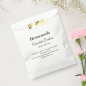 Homemade chocolade koekjes gemaakt met liefde voeg bedankzakje (Gezegeld)