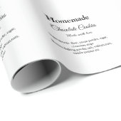 Homemade chocolade koekjes gemaakt met liefde voeg cadeaupapier (Rol Hoek)