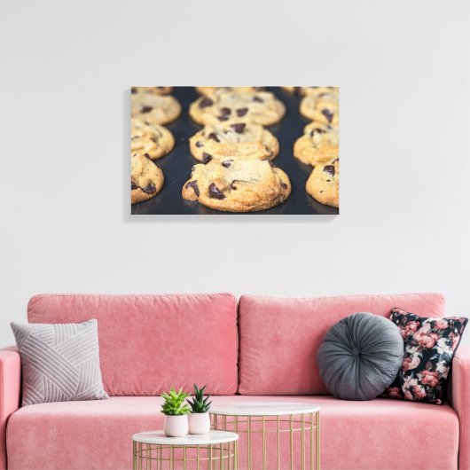 homemade Chocolate Chip Cookies Canvas Afdruk (Insitu (Woonkamer))