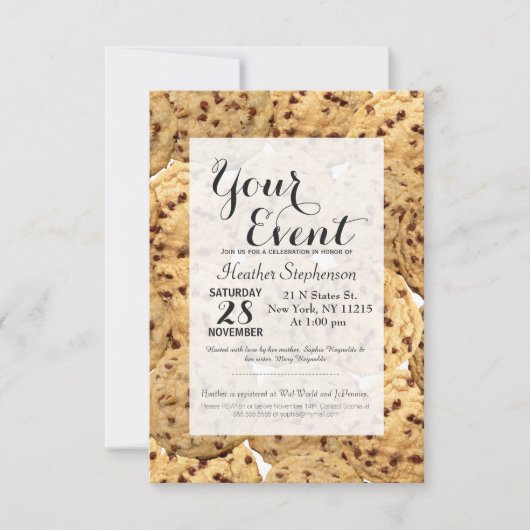 Homemade Chocolate Chip Cookies Kaart (Voorkant)