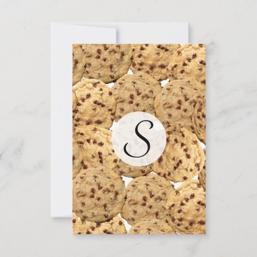 Homemade Chocolate Chip Cookies Kaart (Achterkant)