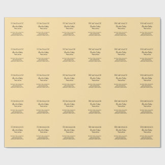 Homemade chocolate cookies made with love add text cadeaupapier