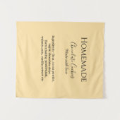 Homemade chocolate cookies made with love add text wandkleed (Voorkant (horizontaal))