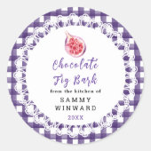 Homemade Chocolate Fig Bark Label (Voorkant)