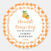 Homemade Chocolate Orange Bars Label (Voorkant)