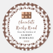 Homemade Chocolate Rocky Road Label (Voorkant)