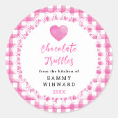 Homemade Chocolate Truffles Label (Voorkant)