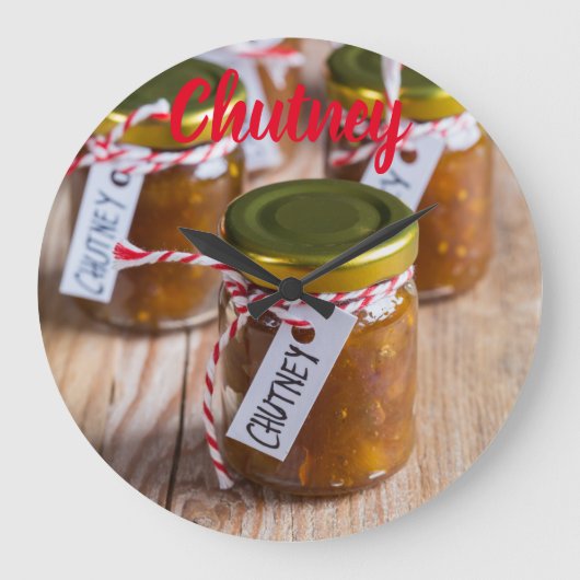 Homemade Chutney uienananananas cadeau Grote Klok (Voorkant)