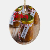 Homemade Chutney uienananananas cadeau Keramisch Ornament (Rechts)