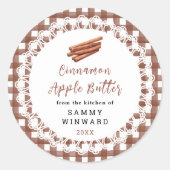 Homemade Cinnamon Apple Butter Label (Voorkant)