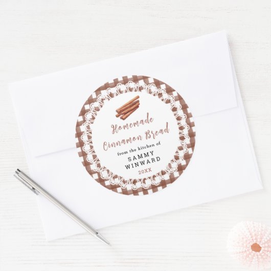 Homemade Cinnamon Bread Label (Envelop)