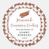 Homemade Cinnamon Cookies Label (Voorkant)