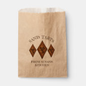 Homemade Cinnamon Sand Tarts kerstkoekjes Bedankzakje (Voorkant)