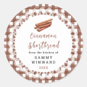 Homemade Cinnamon Shortbread Label (Voorkant)