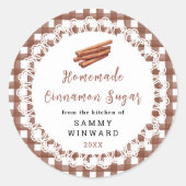 Homemade Cinnamon Sugar Label (Voorkant)