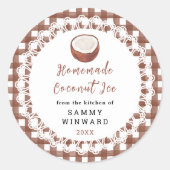 Homemade Coconut Ice Label (Voorkant)