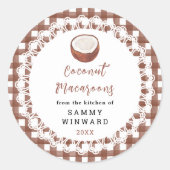 Homemade Coconut Macaroons Label (Voorkant)
