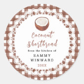Homemade Coconut Shortbread Label (Voorkant)