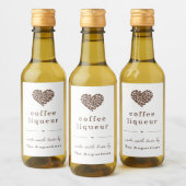 Homemade Coffee Liqueur Label personaliseren Wijn Etiket (Flessen)