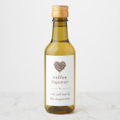 Homemade Coffee Liqueur Label personaliseren Wijn Etiket (Voorkant)