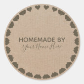 Homemade Cookie Cake  Craft Floral Wreater C Ronde Sticker (Voorkant)