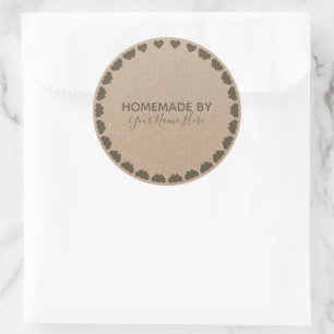 Homemade Cookie Cake Craft Floral Wreater C Ronde Sticker