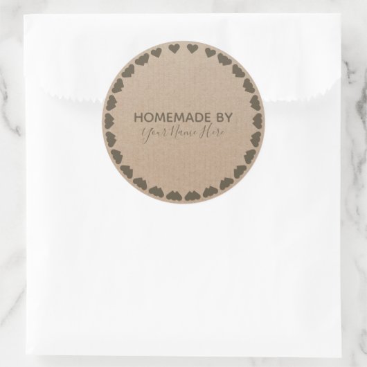 Homemade Cookie Cake  Craft Floral Wreater C Ronde Sticker (Tas)