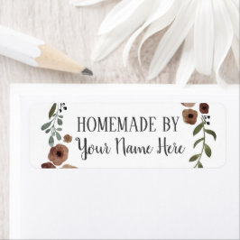 Homemade Cookie Cake  Craft Floral Wreater Etiket