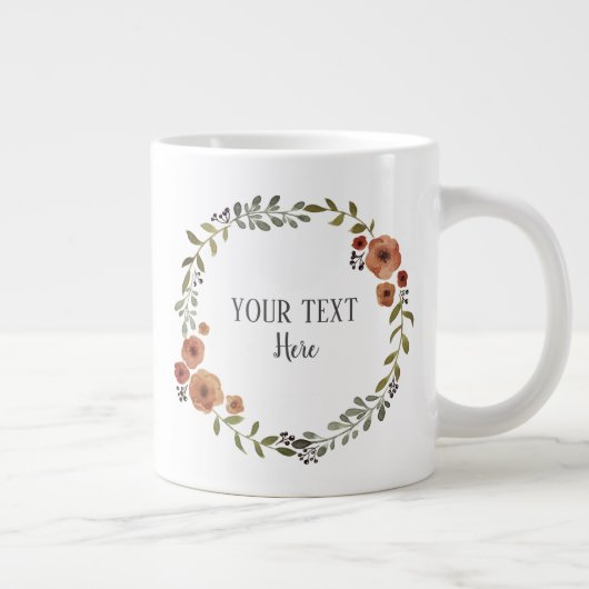 Homemade Cookie Cake Craft Floral Wreater Grote Koffiekop (Rechts)