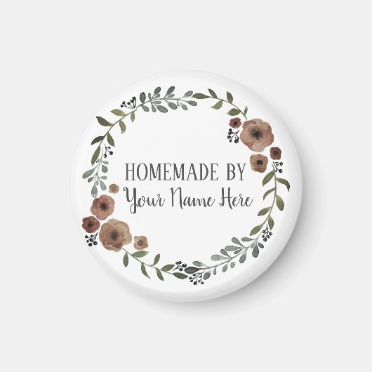 Homemade Cookie Cake  Craft Floral Wreater Magneet (Voorkant)