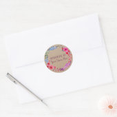 Homemade Cookie Cake Craft Floral Wreater Ronde Sticker (Envelop)