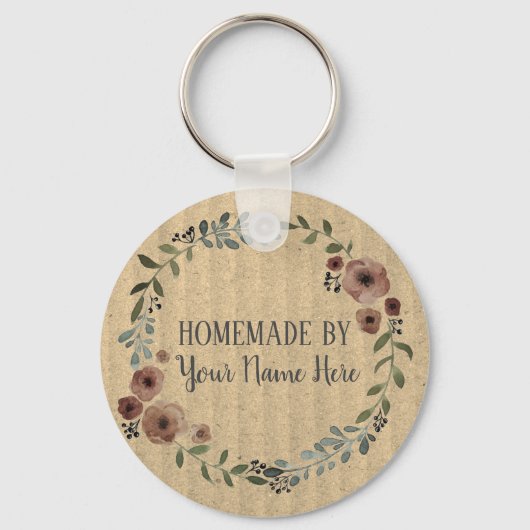 Homemade Cookie Cake  Craft Floral Wreater Sleutelhanger (Voorkant)