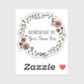Homemade Cookie Cake Craft Floral Wreater Sticker (Vel)