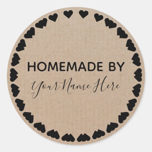 Homemade Cookie Cake  Craft Simple Wreater C Ronde Sticker (Voorkant)