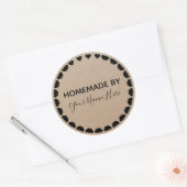 Homemade Cookie Cake  Craft Simple Wreater C Ronde Sticker (Envelop)
