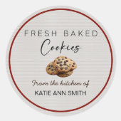Homemade Cookies Bakery Labels Packaging Stickers (Voorkant)