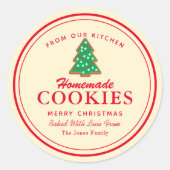 Homemade Cookies Gingerbrood Ronde Sticker (Voorkant)