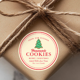 Homemade Cookies Gingerbrood Ronde Sticker