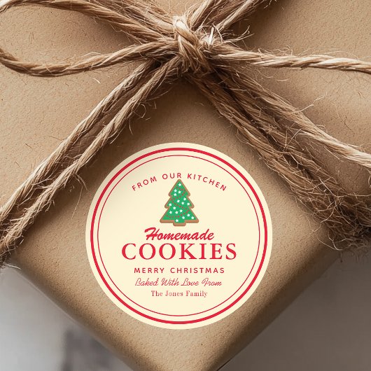 Homemade Cookies Gingerbrood Ronde Sticker