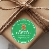 Homemade Cookies Gingerbrood Ronde Sticker