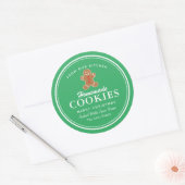 Homemade Cookies Gingerbrood Ronde Sticker (Envelop)