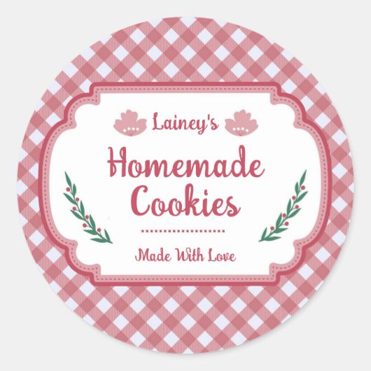 Homemade Cookies Sticker (Voorkant)