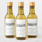 Homemade Coquito Fleslabel Wijn Etiket (Flessen)