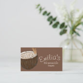 Homemade Coquito Hand Drawn Logo Visitekaartje (Staand voorkant)