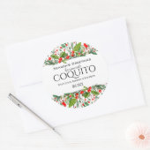Homemade Coquito Persoonlijk Ronde Sticker (Envelop)