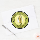  Homemade Corn Bread Sjabloon Ronde Sticker (Envelop)